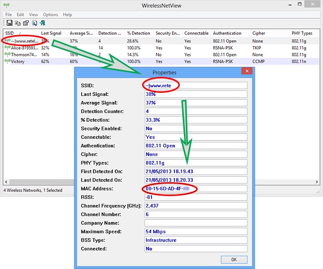 wind wifi wpa calculator infostrada